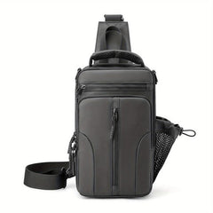 Men's Nylon Crossbody Bag USB Charging Port Waterproof Shoulder Bag