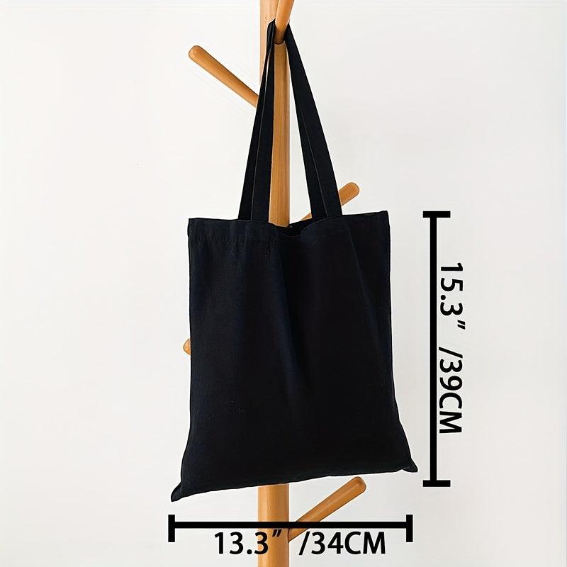 Canvas Tote Grocery Bag High Capacity Reusable Shopping Handbag
