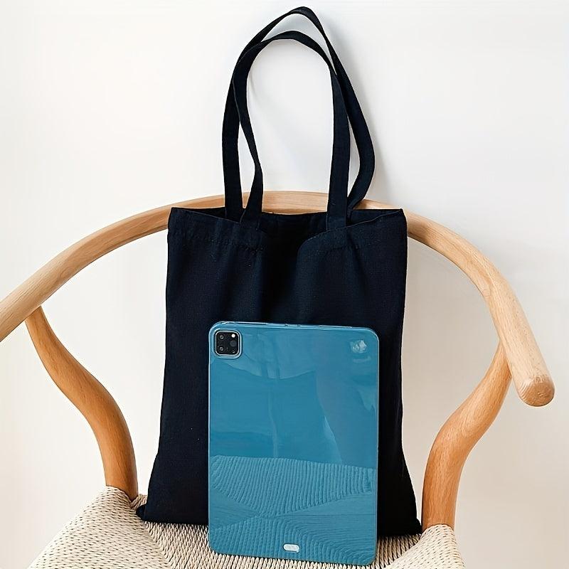 Canvas Tote Grocery Bag High Capacity Reusable Shopping Handbag