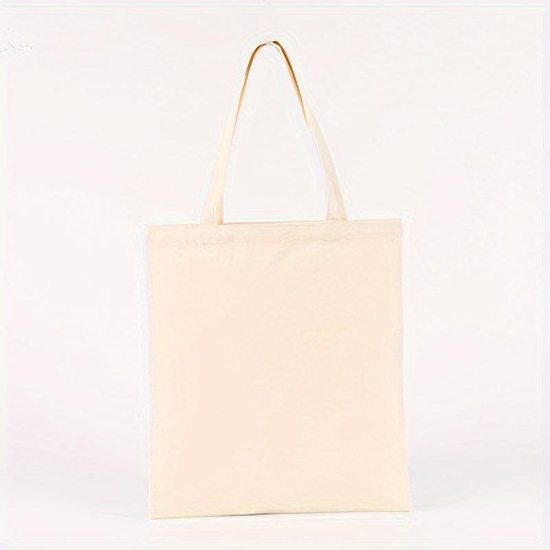 Canvas Tote Grocery Bag High Capacity Reusable Shopping Handbag