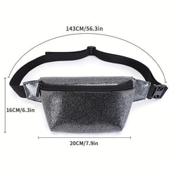 Summer Glitter Niche Waist Bag Lightweight Waterproof Chest Bag