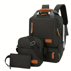 Men's Compartment Backpack Set Outdoor Sports Travel Clutch Bag Waterproof