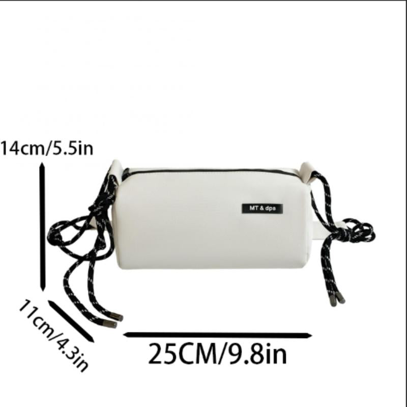 Solid One Shoulder Messenger Bag for Couples Dating