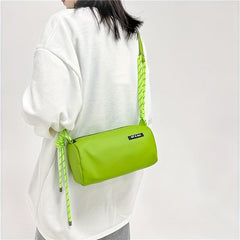 Solid One Shoulder Messenger Bag for Couples Dating