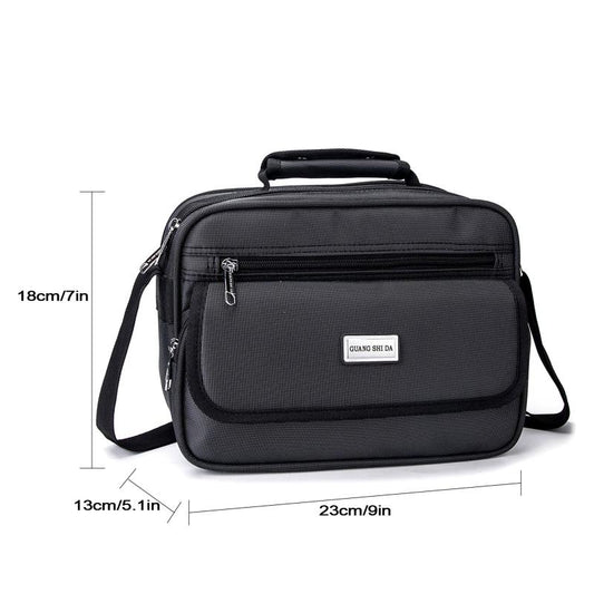 Men's Waterproof Oxford Crossbody Bag Large Capacity Shoulder Bag