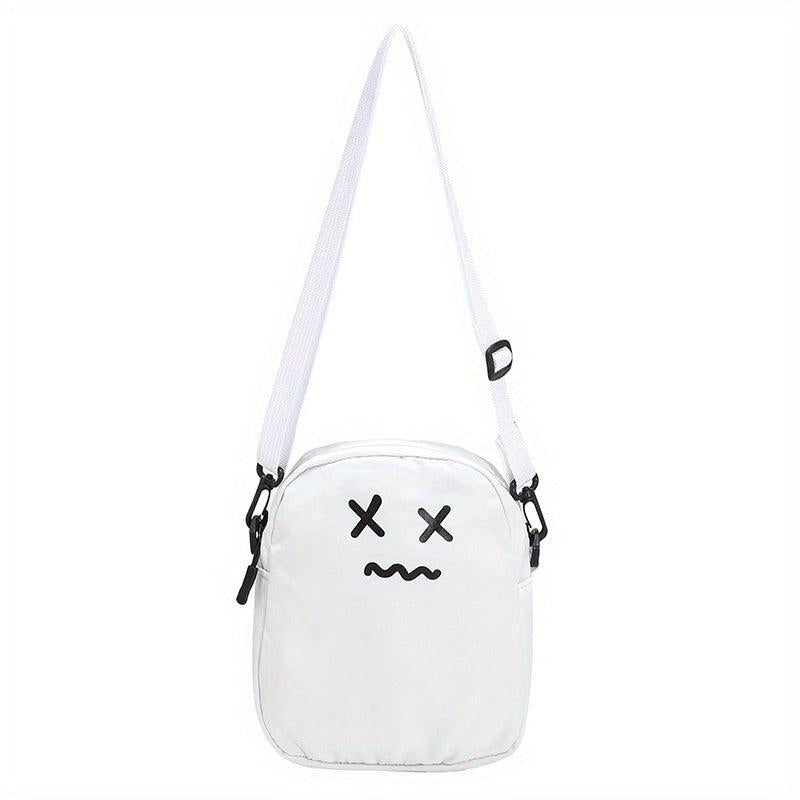 Funny Expressions Mini Crossbody Bag Messenger Wallet for School Work Travel