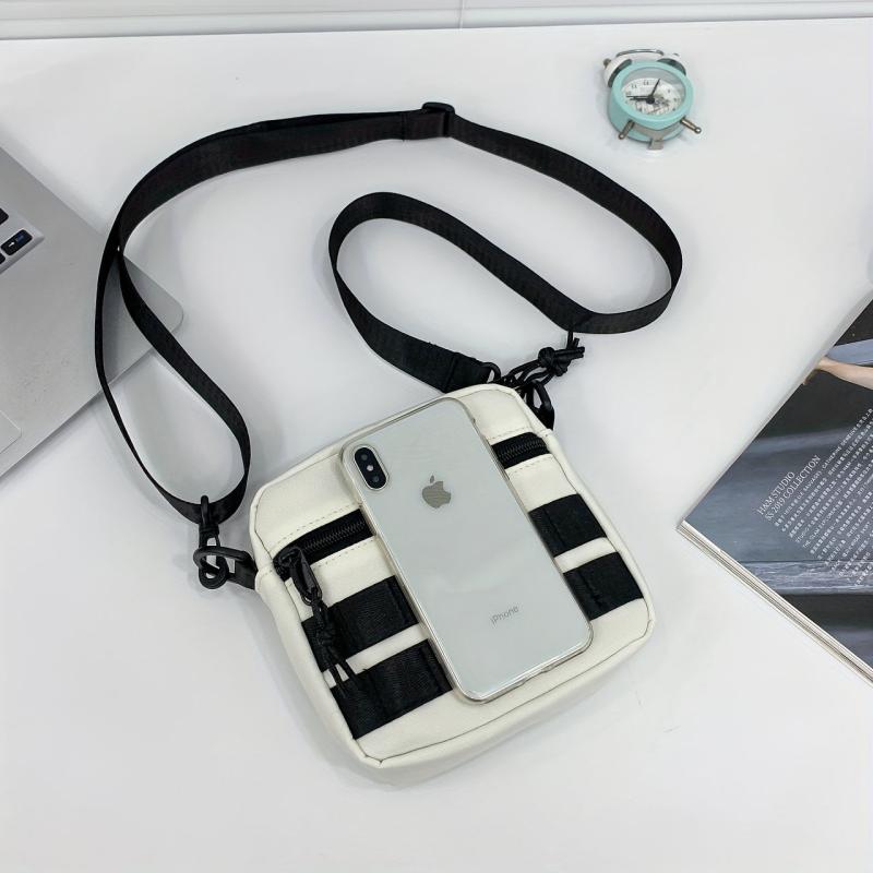 Men's Casual Crossbody Bag Nylon Shoulder Bag For Travel Work Business