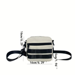 Men's Casual Crossbody Bag Nylon Shoulder Bag For Travel Work Business
