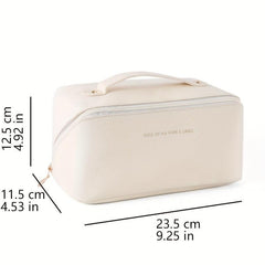 Waterproof PU Leather Travel Toiletry Bag