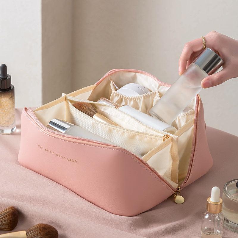 Waterproof PU Leather Travel Toiletry Bag