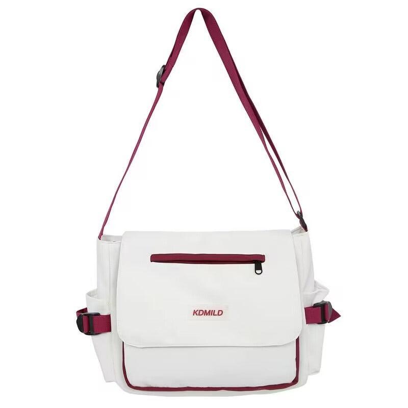 Nylon Crossbody Bag Large Capacity Shoulder Bag Hiking Travel Messenger Bag