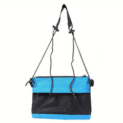 Men's Two Tone Canvas Satchel Bag Casual Shoulder Bag