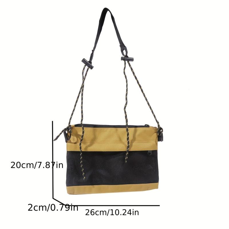 Men's Two Tone Canvas Satchel Bag Casual Shoulder Bag