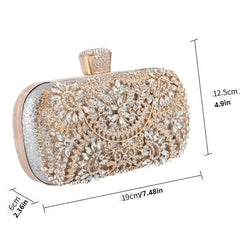 Rhinestone Clutch Bag Evening Shoulder Bag for Party