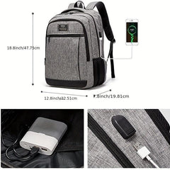 Large Capacity Travel Backpack Lightweight Schoolbag