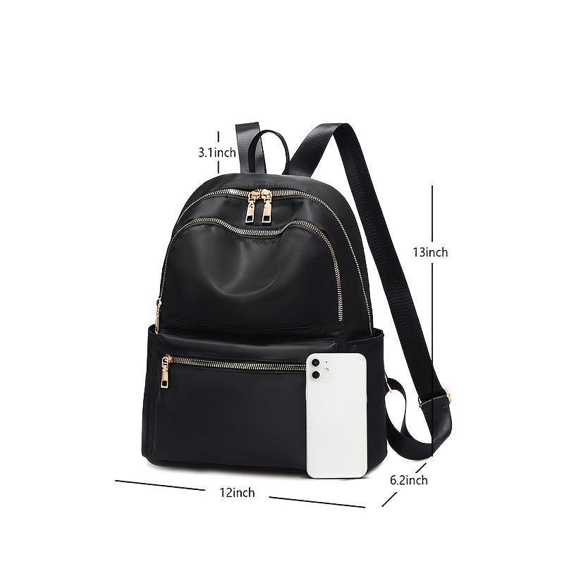 Trendy Metal Zip Lock Backpack