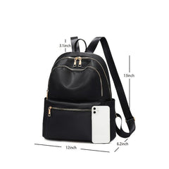 Trendy Metal Zip Lock Backpack