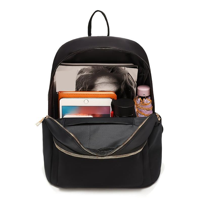 Trendy Metal Zip Lock Backpack