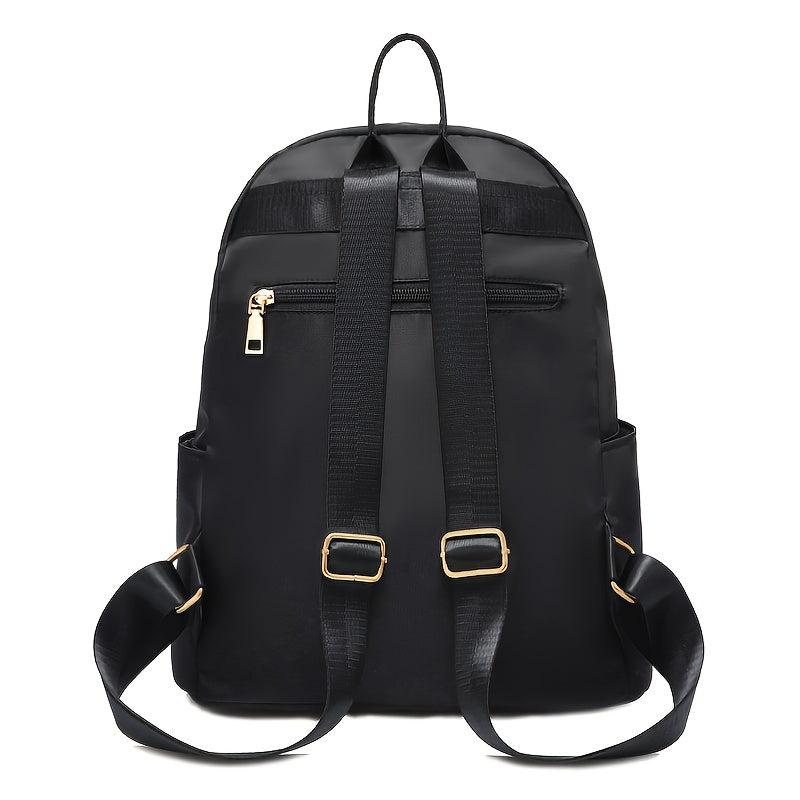 Trendy Metal Zip Lock Backpack