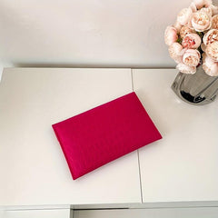 Crocodile Embossed Felt Handbag Envelope Clutch for Party