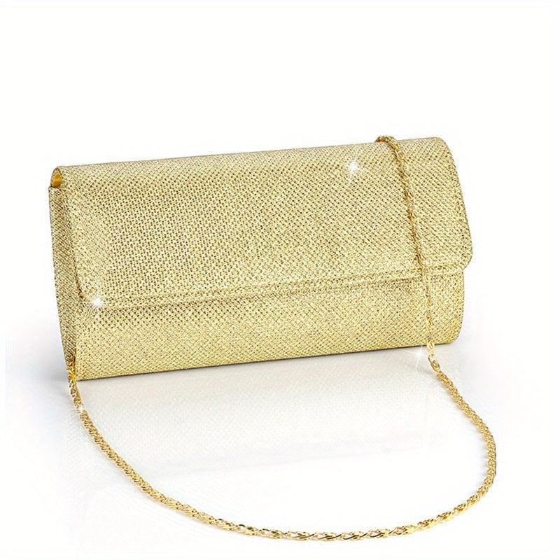 Glitter Clutch Purse Chain Handbag for Wedding Party