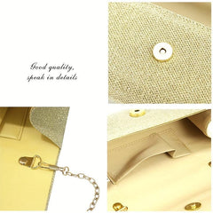 Glitter Clutch Purse Chain Handbag for Wedding Party