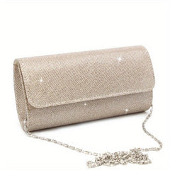 Glitter Clutch Purse Chain Handbag for Wedding Party