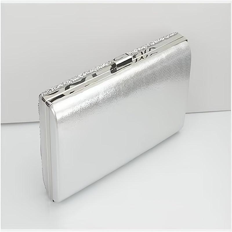 Rhinestone Chain Clutch Evening Bag for Party