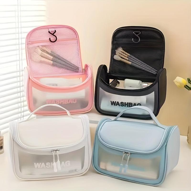 Frosted Transparent Cosmetic Bag Waterproof Toiletry Bag