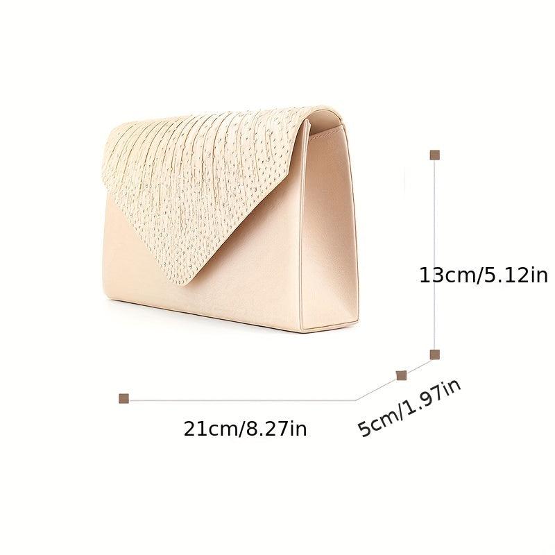 Rhinestone Decor Clutch Bag Evening Bag For Party Women's Flap Banquet Bag