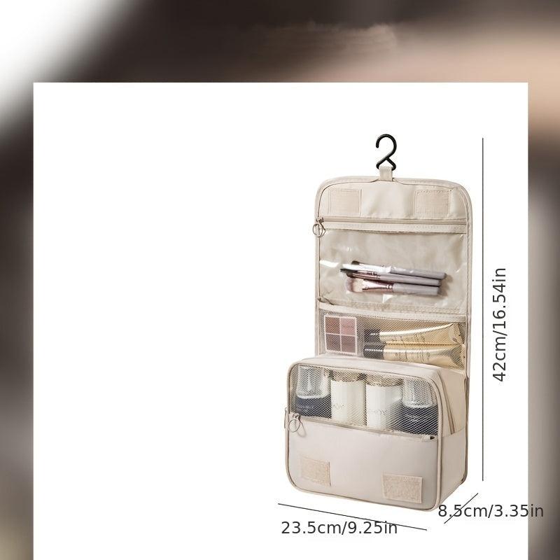 Oxford Cloth Travel Makeup Bag with Hook