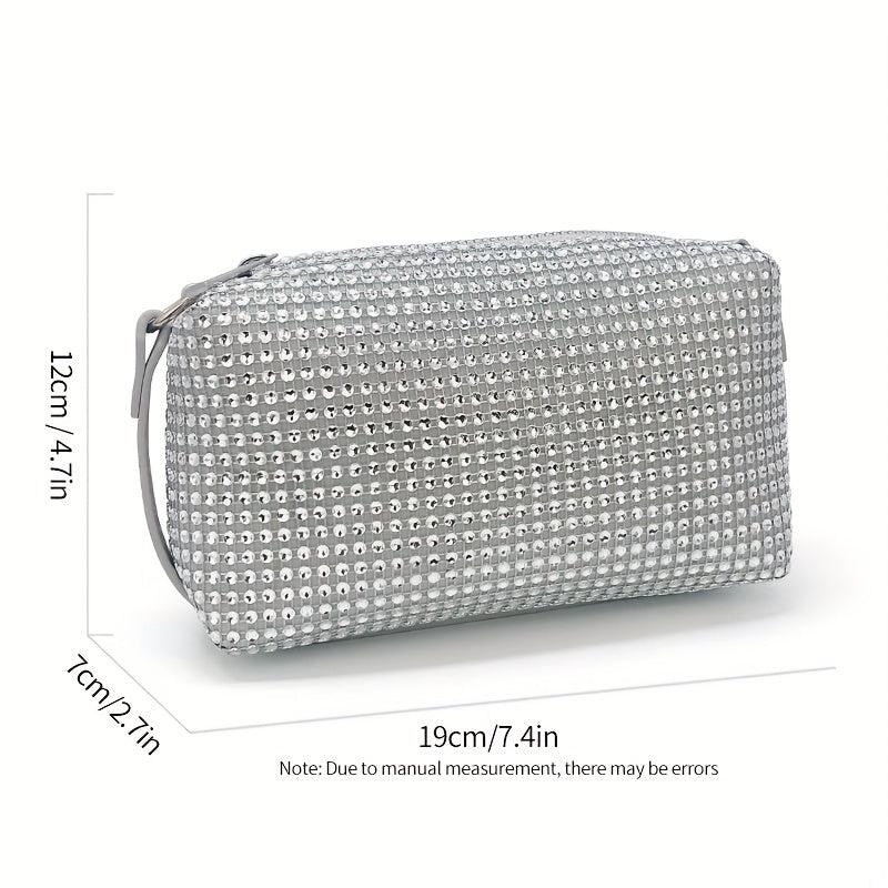 Glitter Rhinestone Evening Handbag Dinner Clutch Purse Formal Banquet Bag