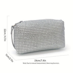 Glitter Rhinestone Evening Handbag Dinner Clutch Purse Formal Banquet Bag