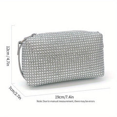 Glitter Rhinestone Evening Handbag Dinner Clutch Purse Formal Banquet Bag