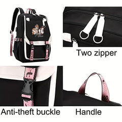 2pcs Backpack With Pencil Bag Set Casual Laptop Bag