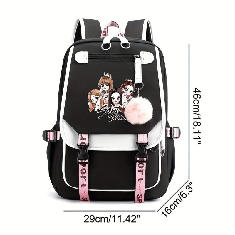 2pcs Backpack With Pencil Bag Set Casual Laptop Bag