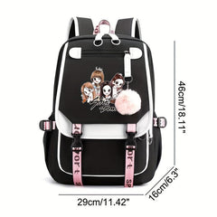 2pcs Backpack With Pencil Bag Set Casual Laptop Bag