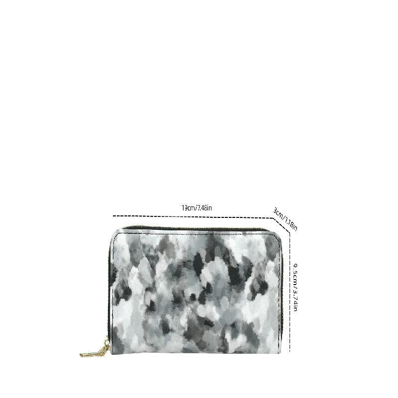 Wash Painting Graffiti Long Wallet Retro Niche Lightweight Card Holder