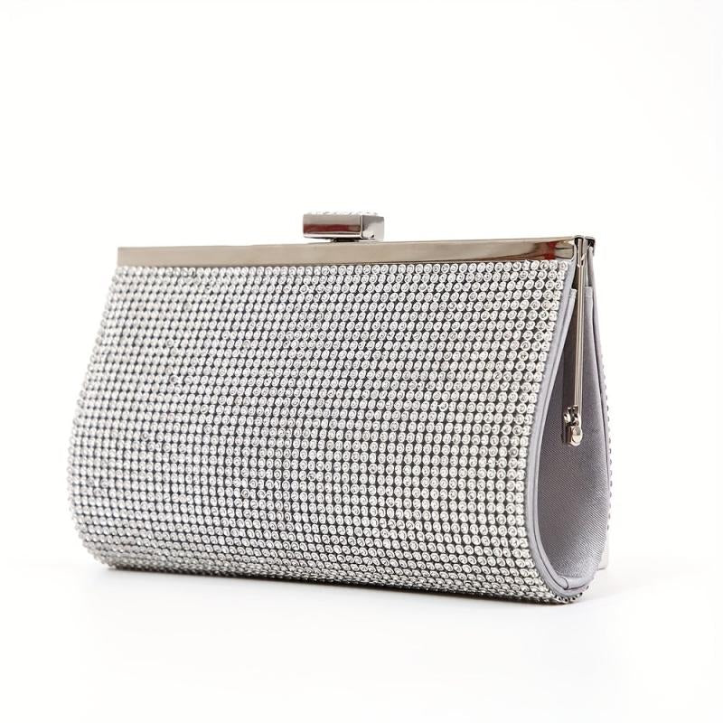Glitter Rhinestone Evening Bag Dinner Clutch Purse Banquet Handbag