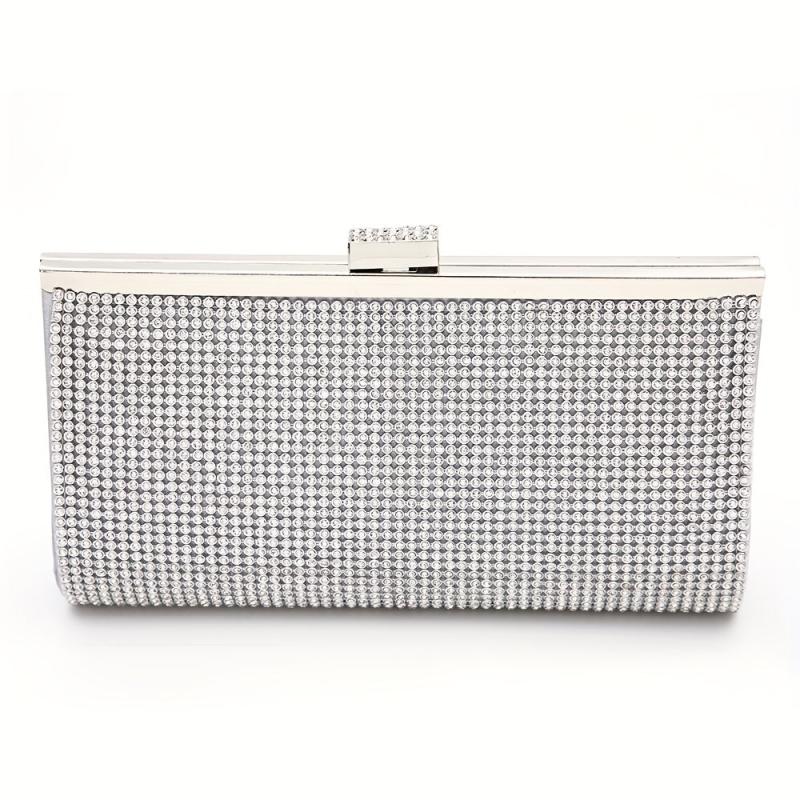 Glitter Rhinestone Evening Bag Dinner Clutch Purse Banquet Handbag