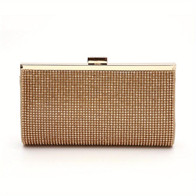 Glitter Rhinestone Evening Bag Dinner Clutch Purse Banquet Handbag