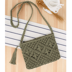 Tassel Clutch Straw Woven Retro Hand Woven Bag Women's Bag
