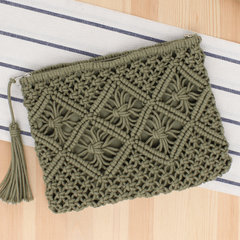 Tassel Clutch Straw Woven Retro Hand Woven Bag Women's Bag