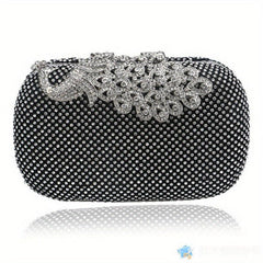 Glitter Rhinestone Evening Clutch Dinner Purse for Party Prom