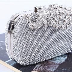 Glitter Rhinestone Evening Clutch Dinner Purse for Party Prom