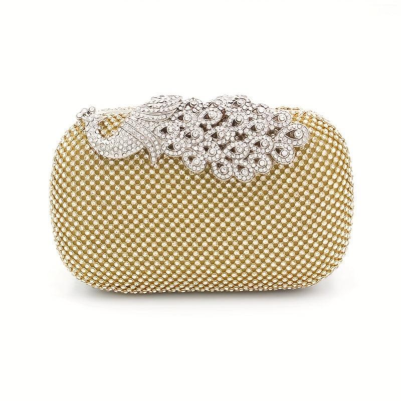 Glitter Rhinestone Evening Clutch Dinner Purse for Party Prom
