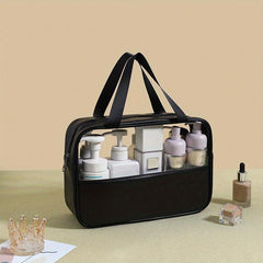 Portable Waterproof Toiletry Bag Large Capacity PVC Cosmetics Travel Storage