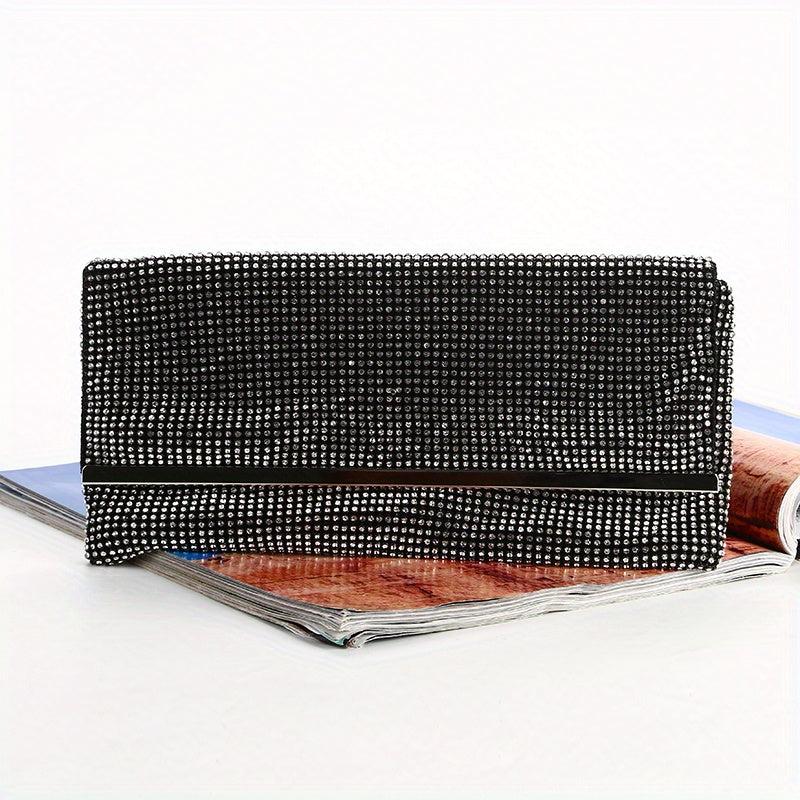 Glitter Rhinestone Evening Bag Dinner Clutch Purse Formal Banquet Handbag
