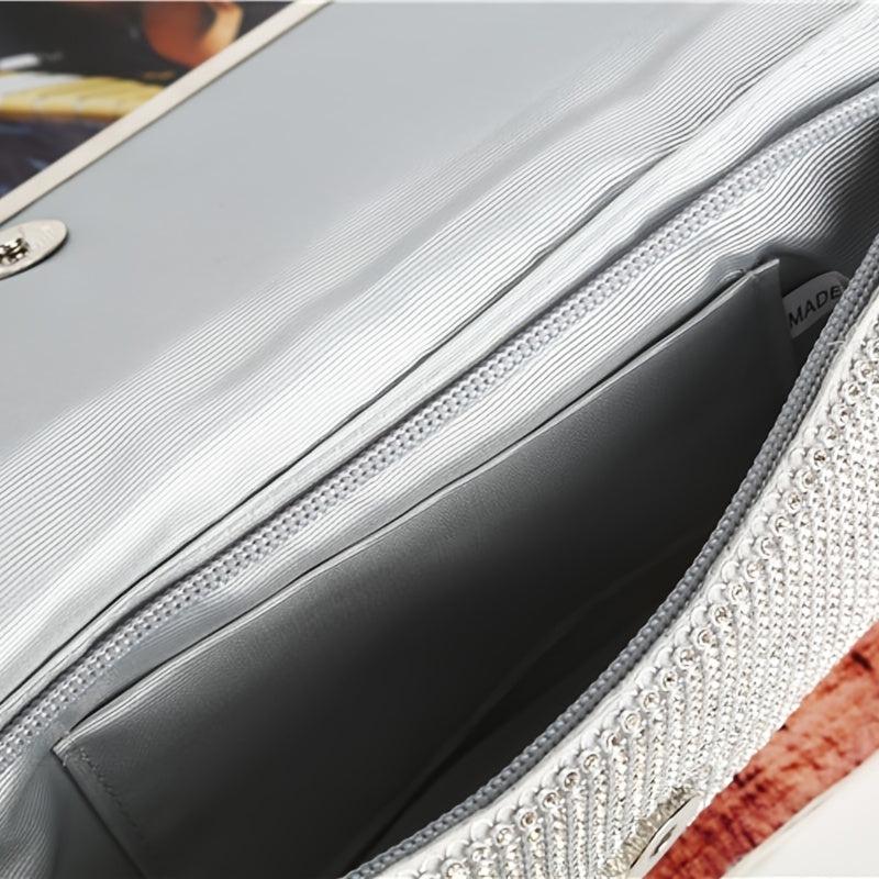Glitter Rhinestone Evening Bag Dinner Clutch Purse Formal Banquet Handbag