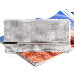Glitter Rhinestone Evening Bag Dinner Clutch Purse Formal Banquet Handbag